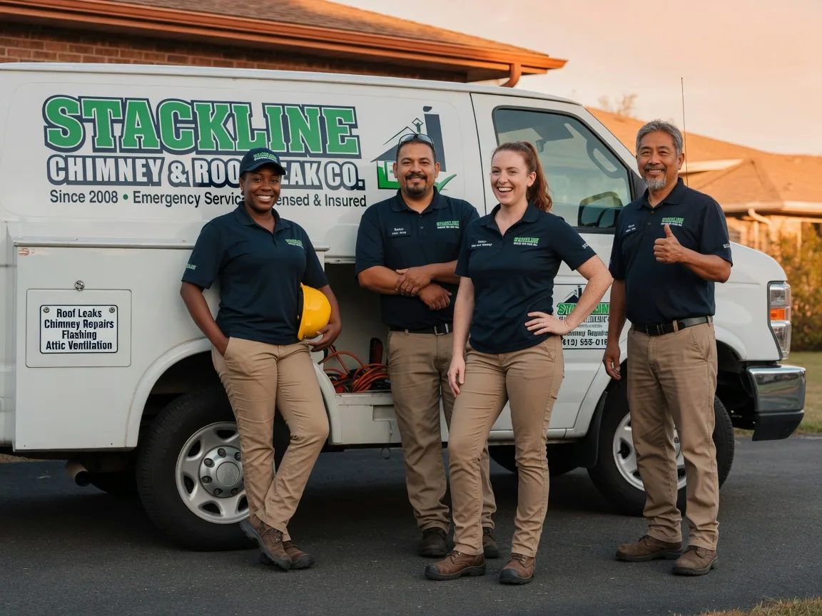 Chimney flashing repair company in Ontario, WI